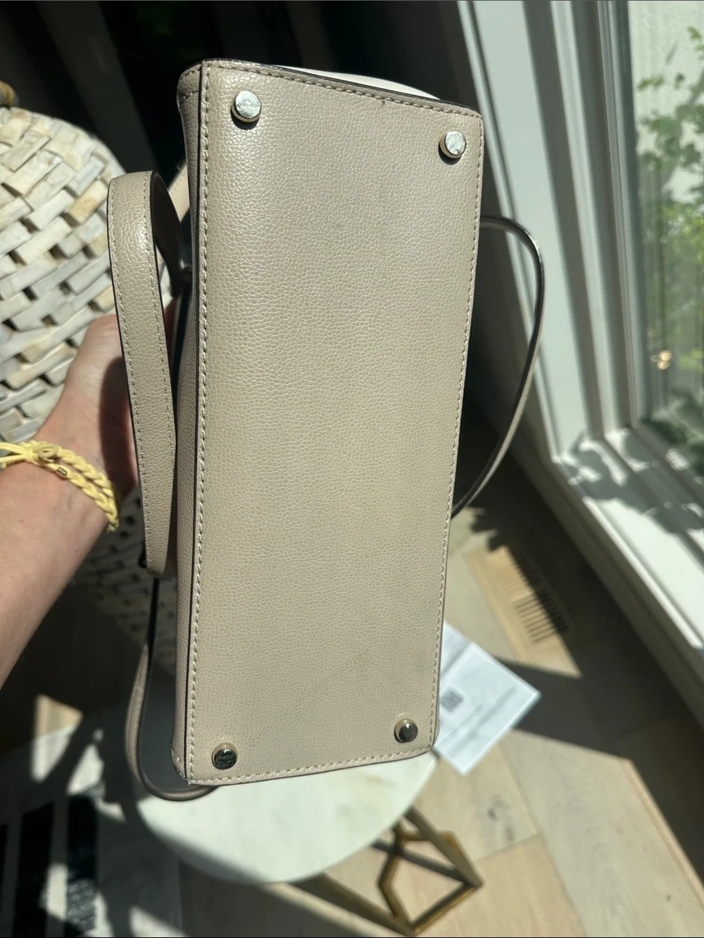 kate spade Beige and Cream Crossbody Satchel